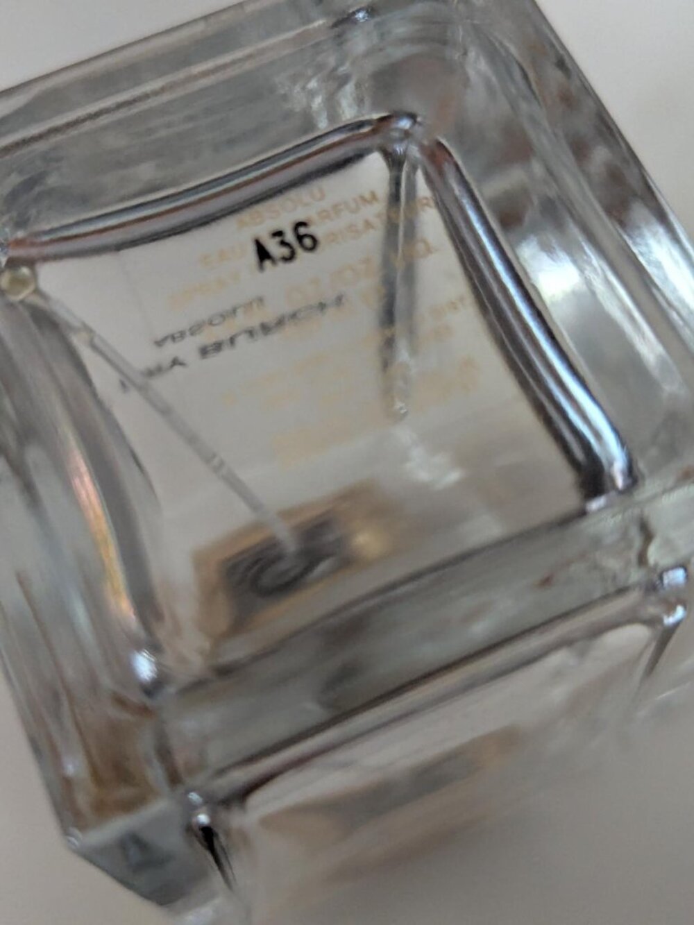 Tory Burch Gold Orange Square Cap Top empty Perfume bottle - Picture 2 of 2